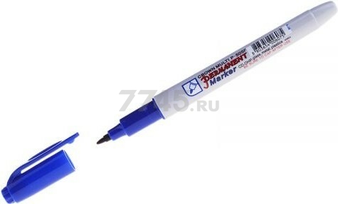 Маркер перманентный CROWN Multi Marker Super Slim синий (P-505Fblue)